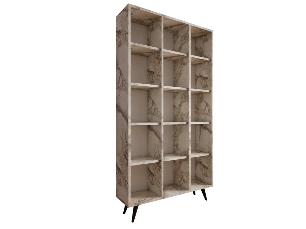 Libreria in legno "Zipa" 100 x 25 x 184 cm - Rovere