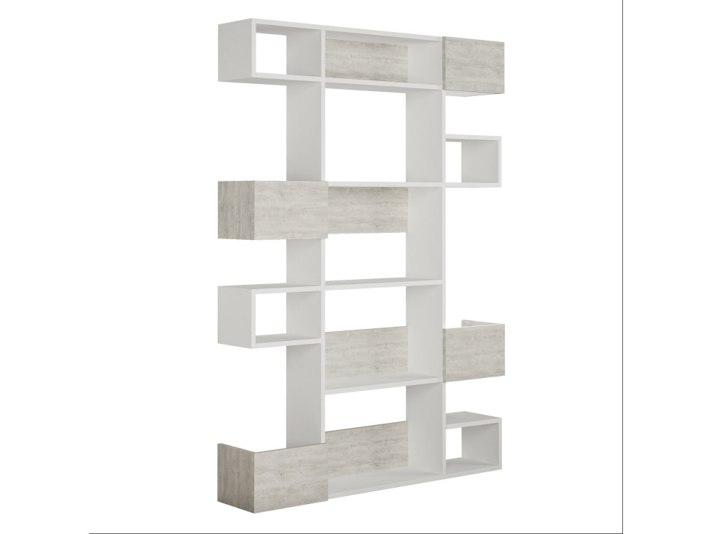 Libreria in legno "Niho" 120 x 27 x 171 cm - Bianco