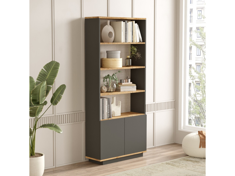 Libreria in legno "Forlan" 75 x 26,8 x 168,3 cm - Pino Atlantico