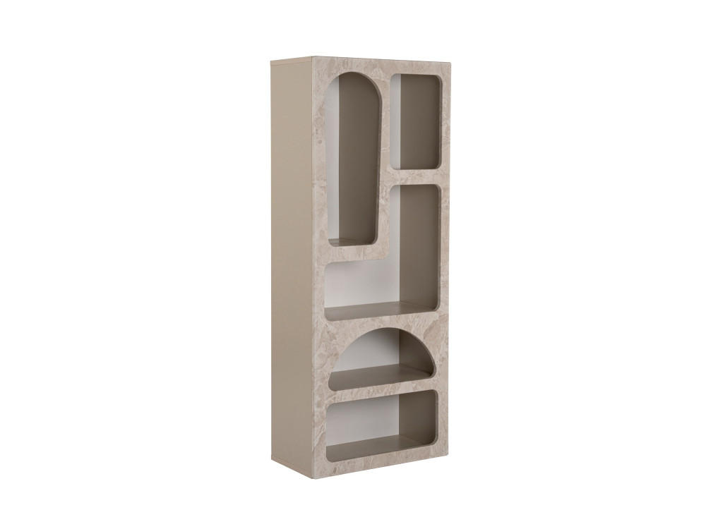 Libreria in legno "Venüs" 60 x 32 x 150 cm - marmo travertino