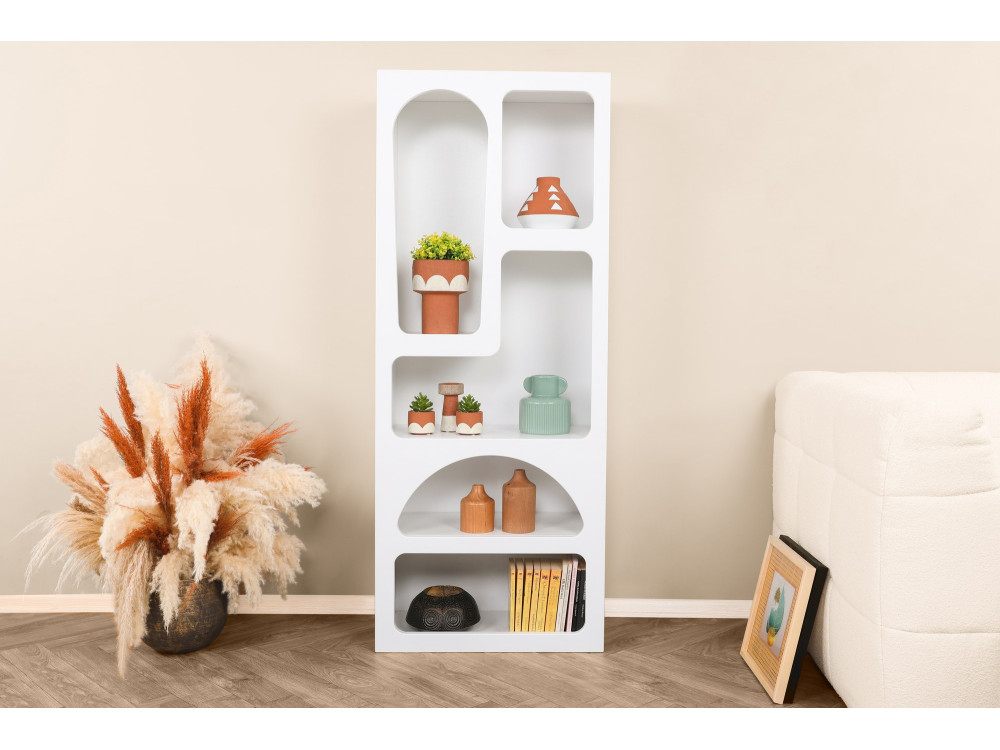 Libreria in legno "Venüs" 60 x 32 x 150 cm - Bianco