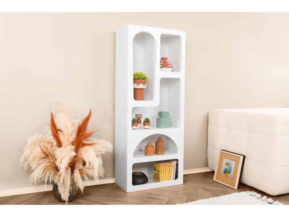 Libreria in legno "Venüs" 60 x 32 x 150 cm - Bianco