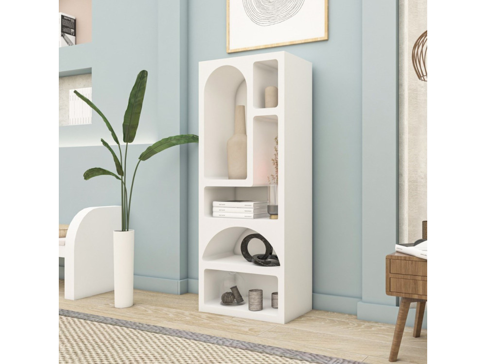 Libreria in legno "Venüs" 60 x 32 x 150 cm - Bianco