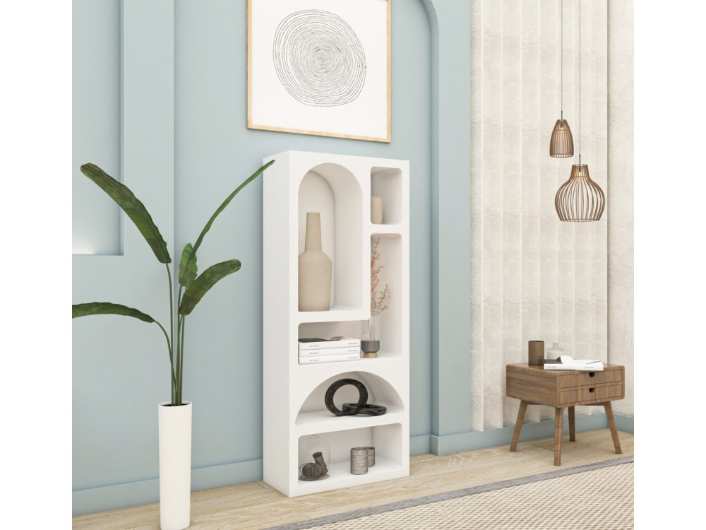 Libreria in legno "Venüs" 60 x 32 x 150 cm - Bianco