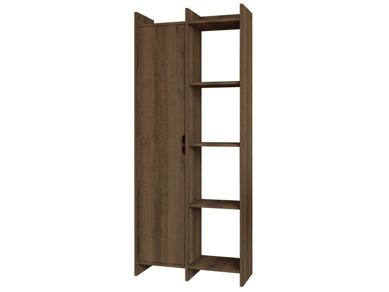 Libreria in legno "Offerta" 70 x 30 x 180 cm - Noce antico