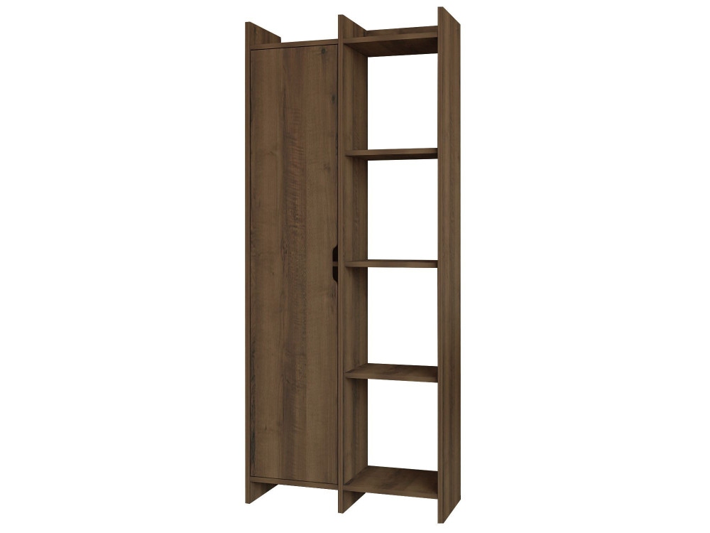 Libreria in legno "Offerta" 70 x 30 x 180 cm - Noce antico