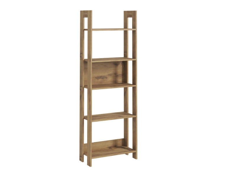 Libreria in legno "Country" - 64 x 30 x 180 cm - Marrone