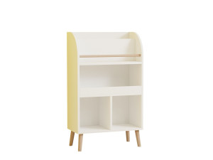 Libreria in legno "Minola" - 60 x 30 x 102 cm - Bianco