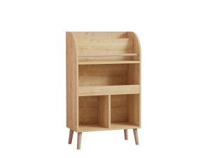 Libreria in legno "Minola" - 60 x 30 x 102 cm - Beige