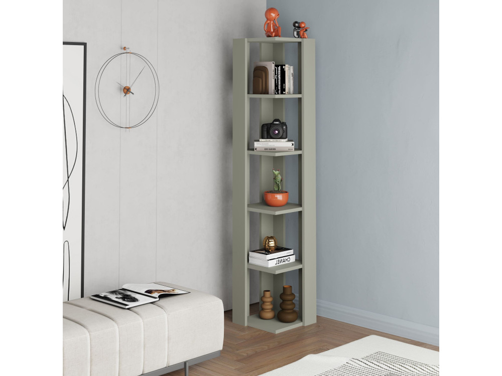 Libreria in legno "Nati" - 32 x 32 x 161 cm - Verde