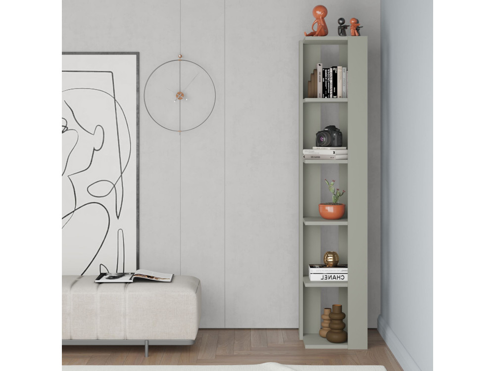 Libreria in legno "Nati" - 32 x 32 x 161 cm - Verde