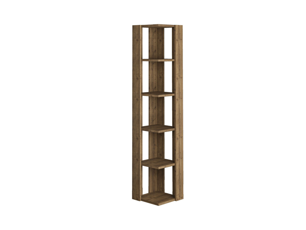 Libreria in legno "Nati" - 32 x 32 x 161 cm - Marrone