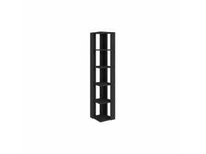 Libreria in legno "Nati" - 32 x 32 x 161 cm - Nero