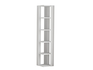 Libreria in legno "Nati" - 32 x 32 x 161 cm - Bianco