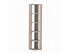 Libreria in legno "Nati" - 32 x 32 x 161 cm - Marrone moka chiaro