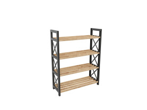 Libreria in legno "Plastic" - 46 x 18 x 64 cm - Nero