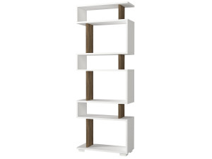 Libreria in legno "Blok" - 60 x 19 x 165 cm - Marrone