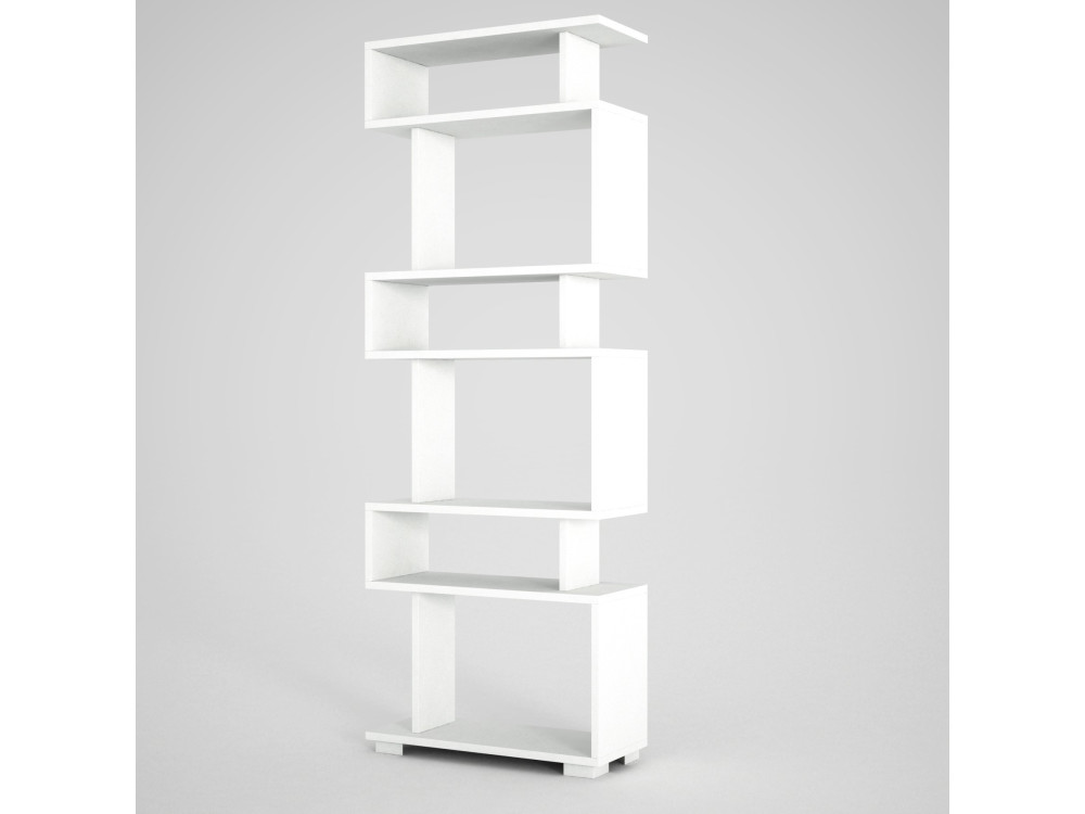 Libreria in legno "Blok" - 60 x 19 x 165 cm - Marrone
