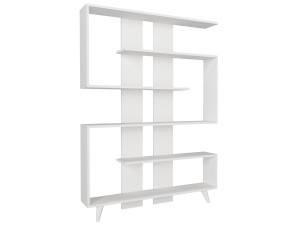 Libreria in legno "Rain" - 120 x 20 x 162 cm - Bianco