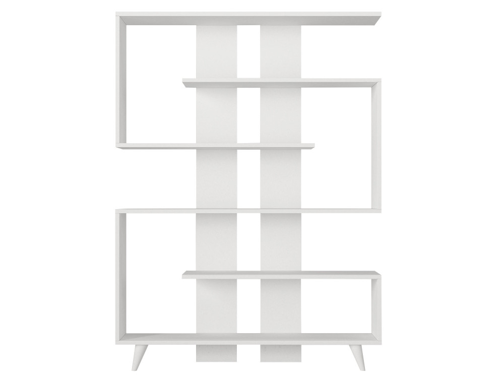 Libreria in legno "Rain" - 120 x 20 x 162 cm - Bianco