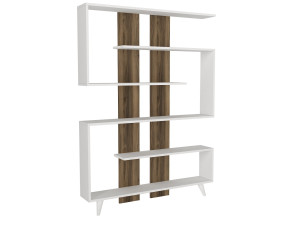 Libreria in legno "Rain" - 120 x 20 x 162 cm - Marrone