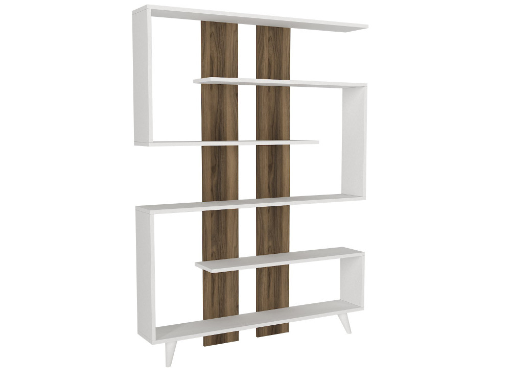 Libreria in legno "Rain" - 120 x 20 x 162 cm - Marrone