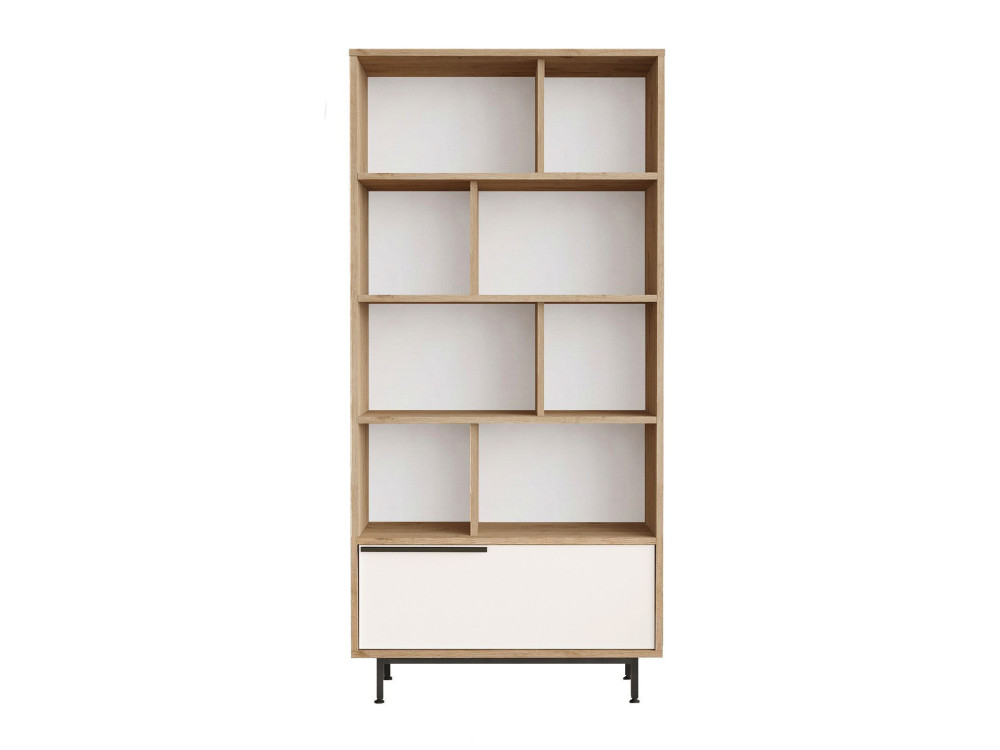 Libreria in legno "ON4-SW" - 84 x 30 x 176 cm - Bianco