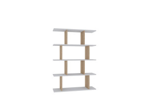 Libreria in legno "Harmon" - 90 x 25 x 127 cm - Bianco