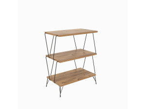 Libreria in legno "Lazandos" - 46 x 30 x 76 cm - Marrone