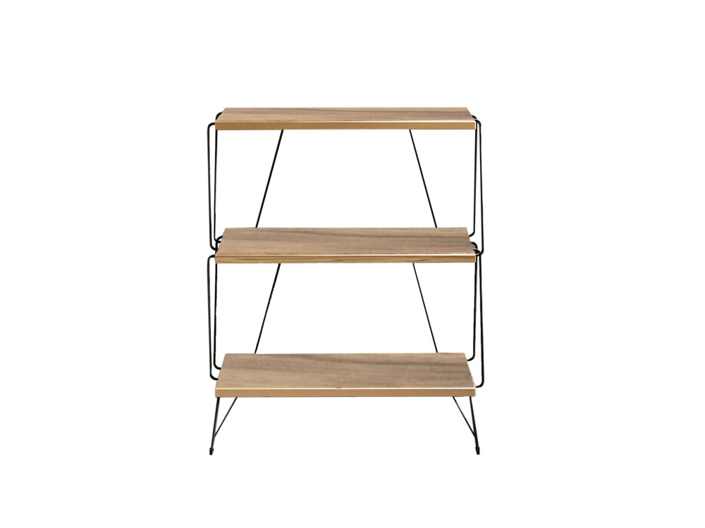 Libreria in legno "Lazandos" - 46 x 30 x 76 cm - Marrone