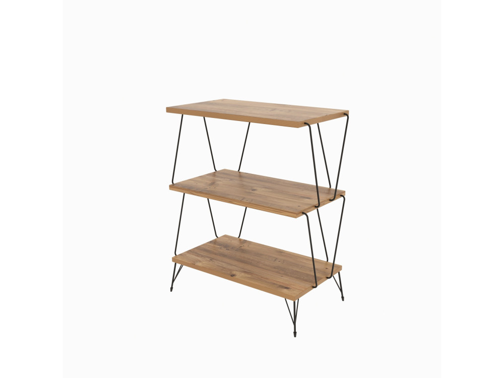 Libreria in legno "Lazandos" - 46 x 30 x 76 cm - Marrone