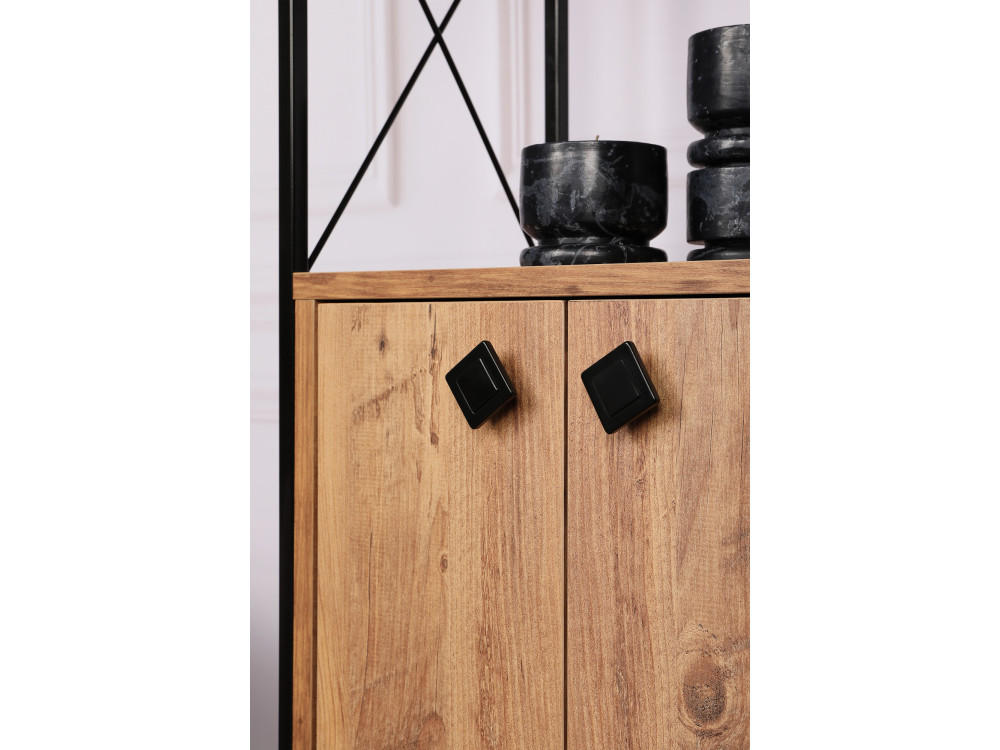 Libreria in legno "Tervel" - 49 x 30 x 180 cm - Marrone