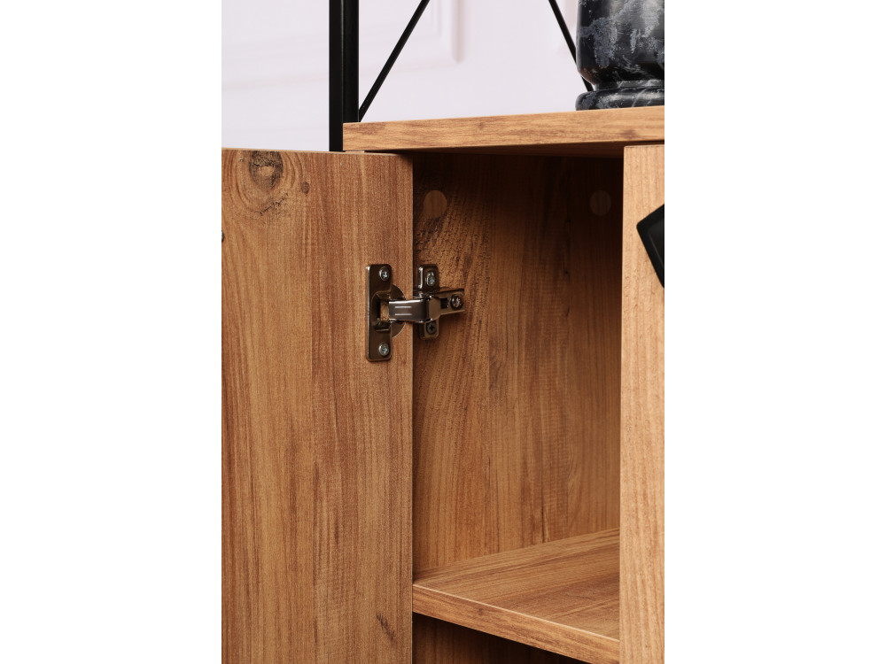 Libreria in legno "Tervel" - 49 x 30 x 180 cm - Marrone