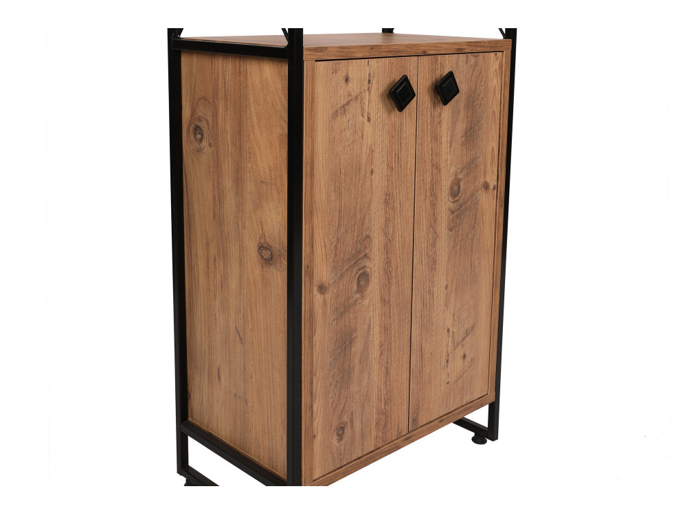 Libreria in legno "Tervel" - 49 x 30 x 180 cm - Marrone