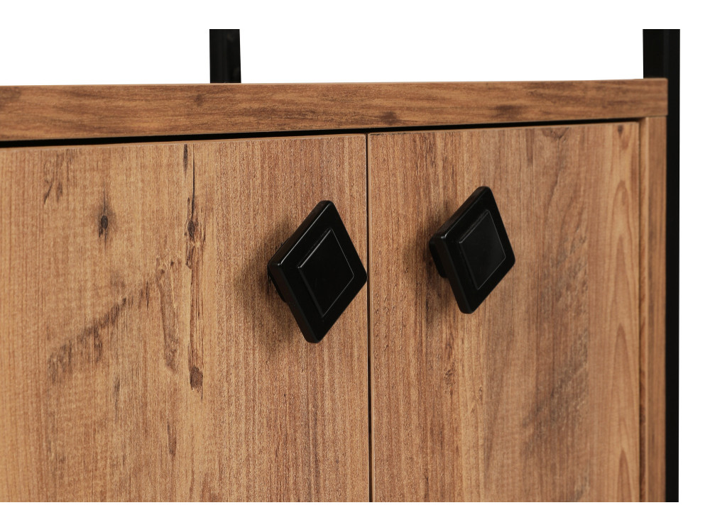 Libreria in legno "Tervel" - 49 x 30 x 180 cm - Marrone