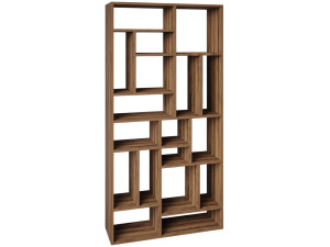 Libreria in legno "Nicola" - 90 x 30 x 180 cm - Marrone