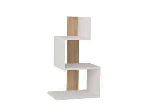 Tavolino laterale in legno "Rosie" - 42 x 30 x 72 cm - Rovere bianco