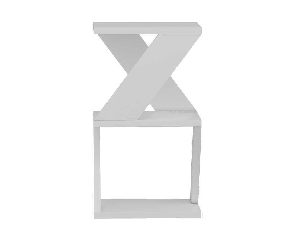 Tavolino laterale in legno "Albeni" - 30 x 30 x 50 cm - Bianco