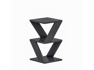 Tavolino laterale in legno "Albeni" - 30 x 30 x 50 cm - Antracite