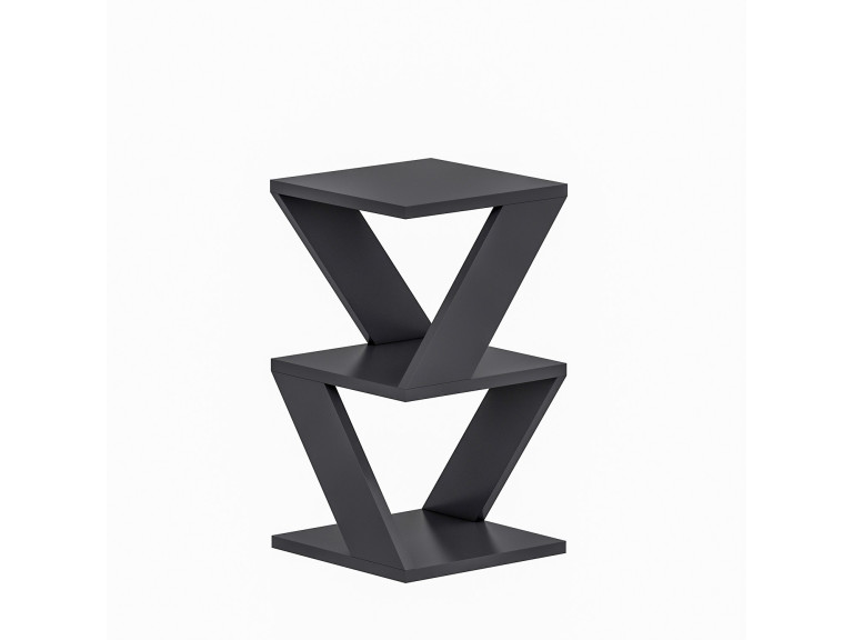 Tavolino laterale in legno "Albeni" - 30 x 30 x 50 cm - Antracite