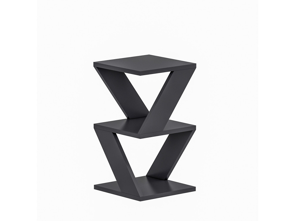 Tavolino laterale in legno "Albeni" - 30 x 30 x 50 cm - Antracite