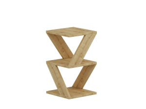 Tavolino laterale in legno "Albeni" - 30 x 30 x 50 cm - Rovere Zaffiro