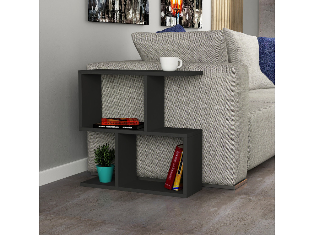 Tavolo da pranzo in legno "Mania" - 60 x 20 x 60 cm - Antracite