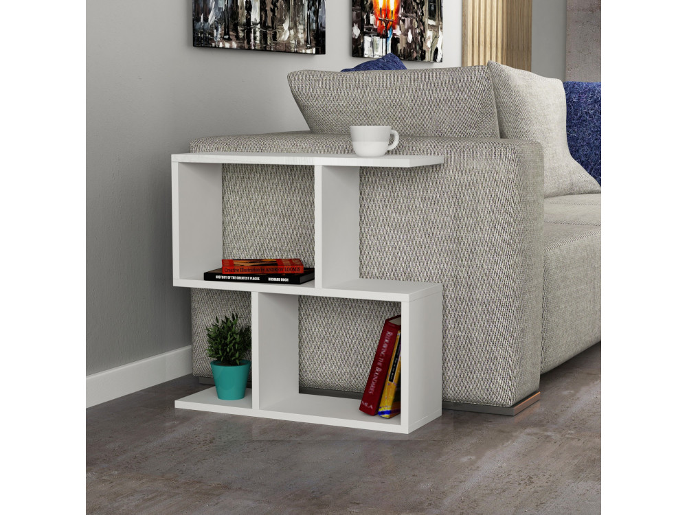 Tavolo d'appuntamento in legno "Mania" - 60 x 20 x 60 cm - Bianco