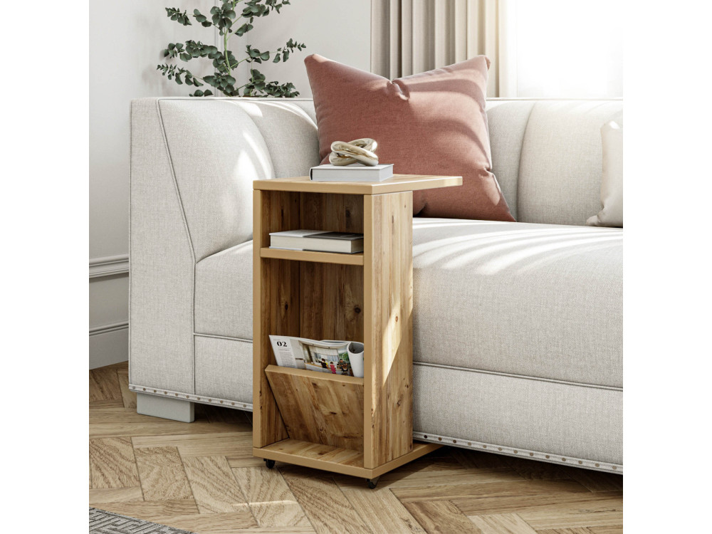 Tavolino in legno "Filinta" - 30 x 40 x 63 cm - Pino