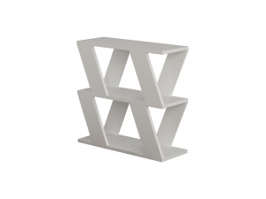 Tavolino laterale in legno "Lazena" - 60 x 22 x 57 cm - Bianco