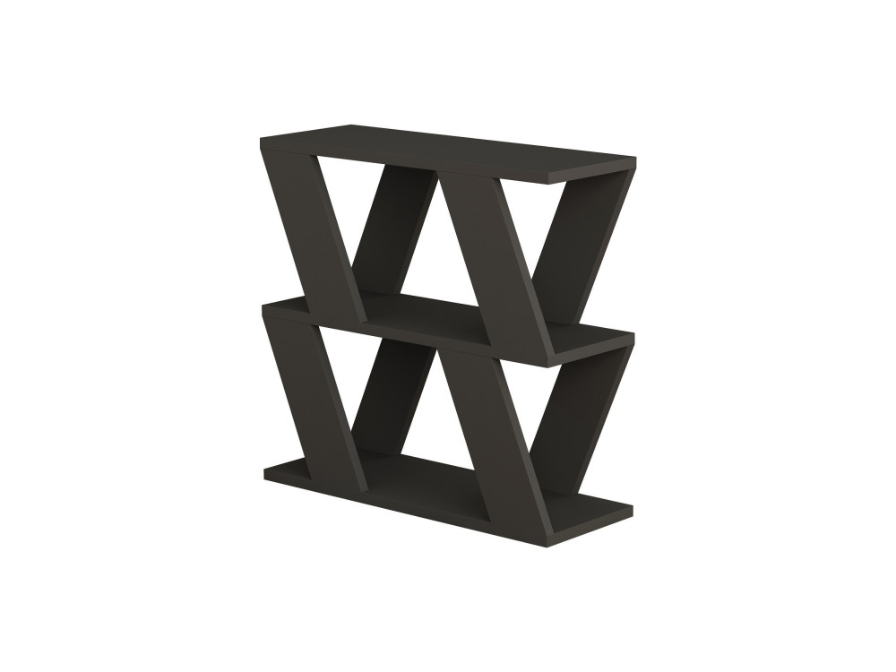 Tavolino laterale in legno "Lazena" - 60 x 22 x 57 cm - Antracite