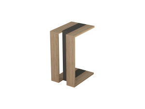Tavolino laterale in legno "Muju" - 30 x 40 x 57 cm - Rovere antracite