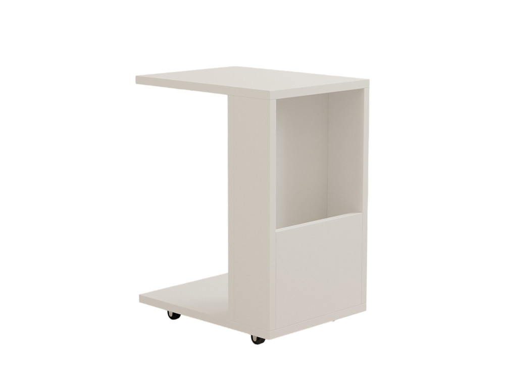 Tavolino laterale in legno "Star" - 30 x 40 x 50 cm - Bianco