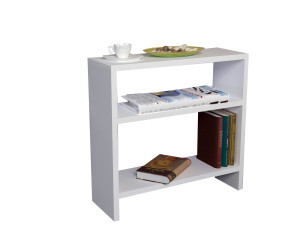 Tavolino in legno "Silvanus" - 51 x 17 x 49 cm - Bianco